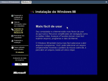 Instalação do Windows 98